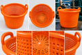 Plastkurv 44L / 58L – Oransje | Næringsmiddelgodkjent