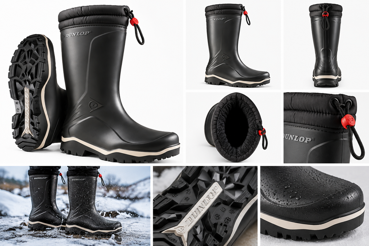 vinterstøvler, foret, regn, snø