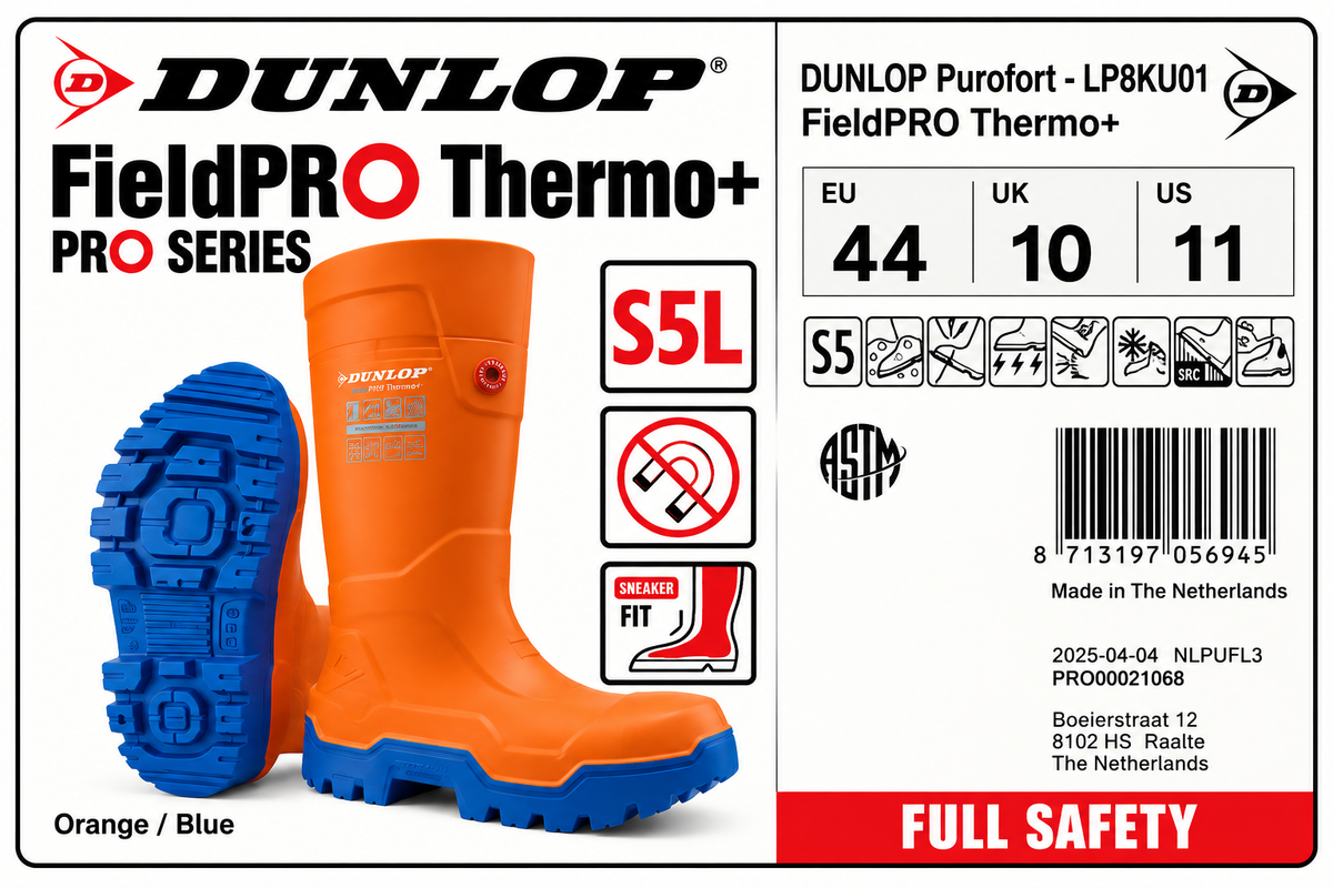 Dunlop Fielpor Thermo+ Sikkerhetstøvler